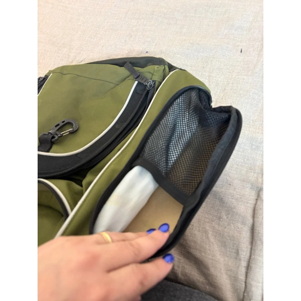 High Sierra Backpack Unisex Large Olive Green Suspension Strap System Utility
